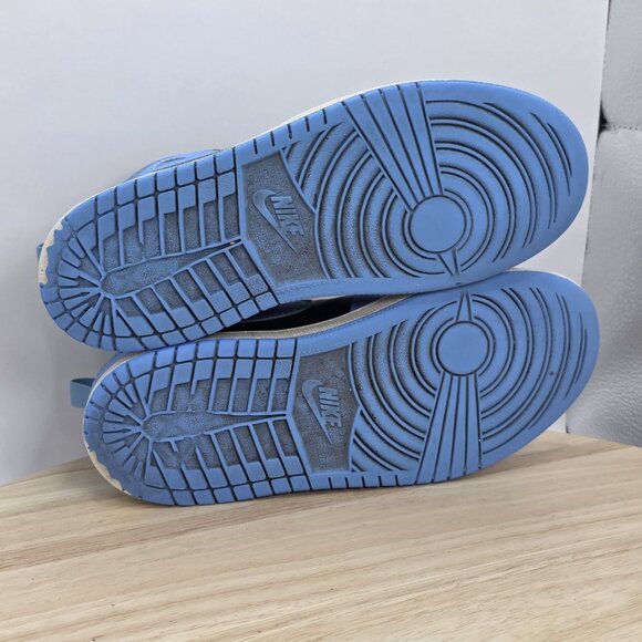 Nike Boys Air Jordan 1 Mid DQ8424-401 Blue Basketball Shoes Sneakers Size 2Y - Picture 8 of 9